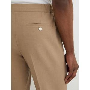 REISS Found Slim Fit Stretch Relaxed-Fit Drawstring Trousers in Soft Camel Brown
